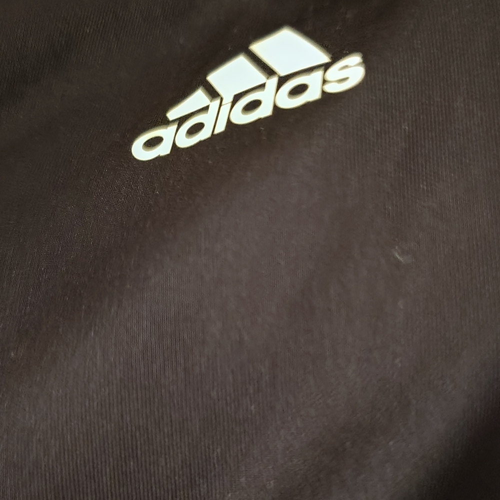 adidas Kids Black Leggings with White Stripes